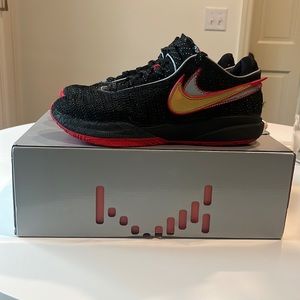 Nike Lebron XX Sneakers- Black/Black University Red